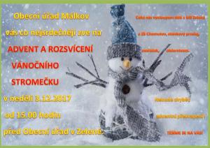 Advent a rozsvícení vánočného stromečku 3.12.2017 1