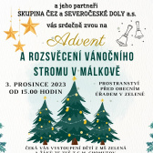 Rozsvěcení vánočního stromu v Málkově